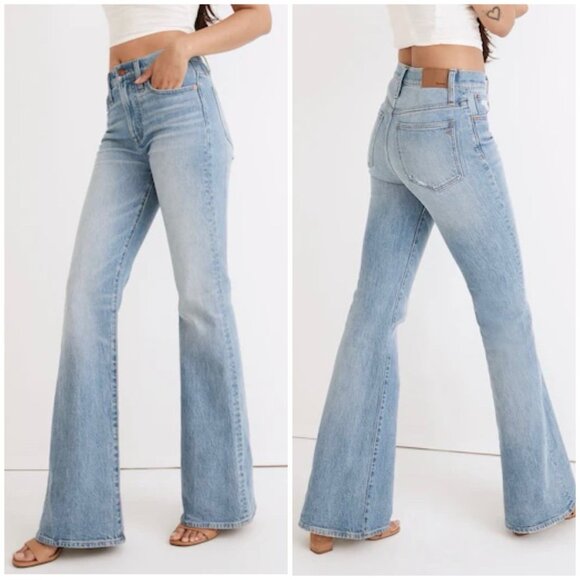 Madewell The Perfect Vintage Flare Jean in Delavan Wash Blue 25x32 - Picture 1 of 9